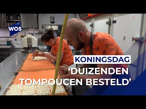 Drukte bij banketbakkers door Koningsdag