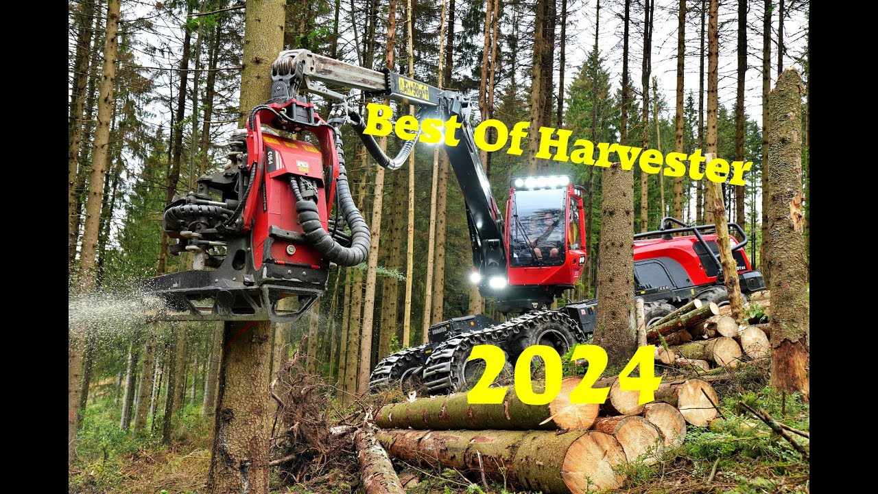 🌲BEST OF 2024 *HARVESTER* • by Forestmachine Impressions • HarvesterAction • Loggingmachines🌲