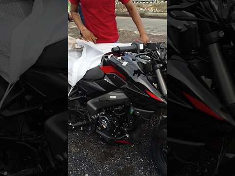 BAJAJ PULSAR NS200CC DUAL CHANNEL ABS BS7 NEW COLOUR K SATH 😱🖤 !! #bajaj #pulsar #ns200 #shorts