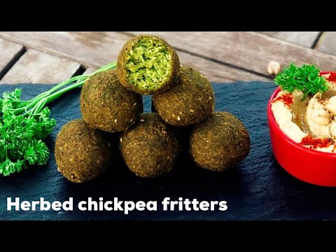 Herbed Chickpea Fritters | Chickpea balls | Falafel Balls | Tea Snack | Chole Kebab |Flavourful Food