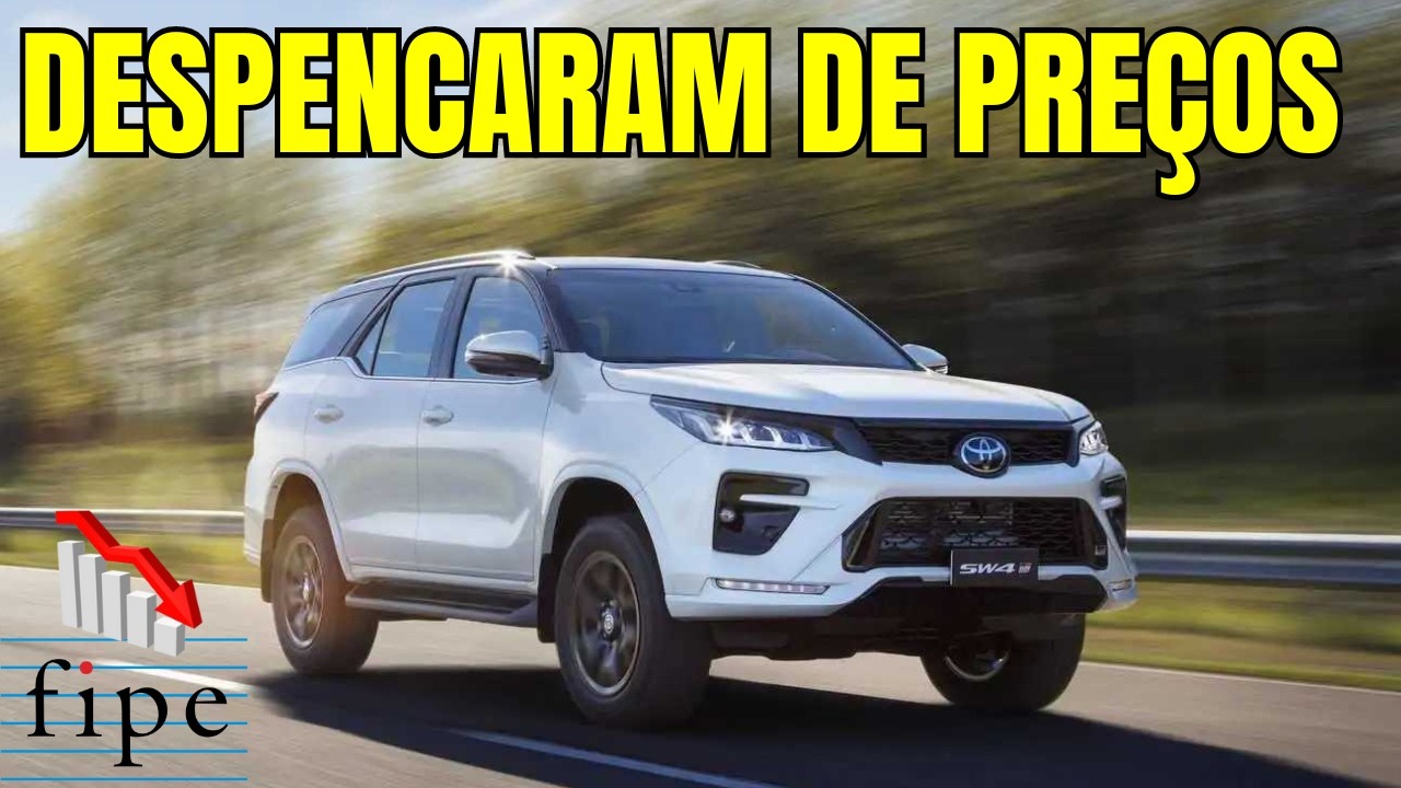 CARROS da TOYOTA DESPENCANDO na TABELA FIPE!