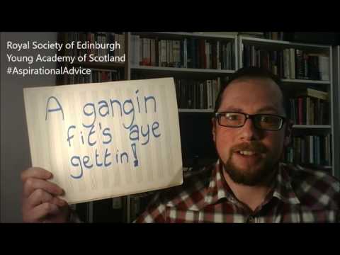 Royal Society of Edinburgh - Young Academy of Scotland - #AspirationalAdvice