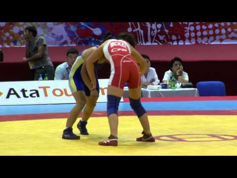ARCHIVE. 2012 Cadet World Championship. FW 49 kg Anna McKee (CAN) vs Erdenesukh (MON)