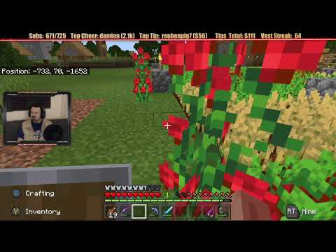 Minecraft "Chill Stream" May 4, 2020 pt2 - Farm Improvements and Chill Fishing