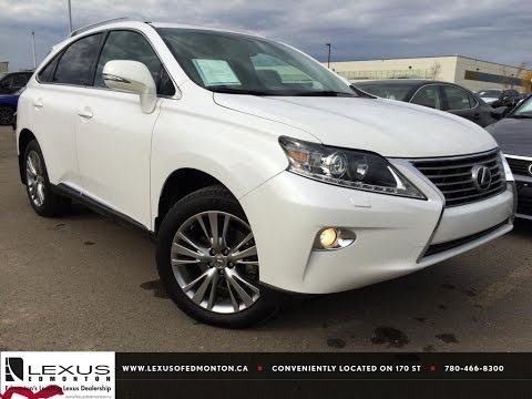 Lexus Certified Pre Owned White 2013 RX 350 AWD Touring Package Review | Athabasca alberta