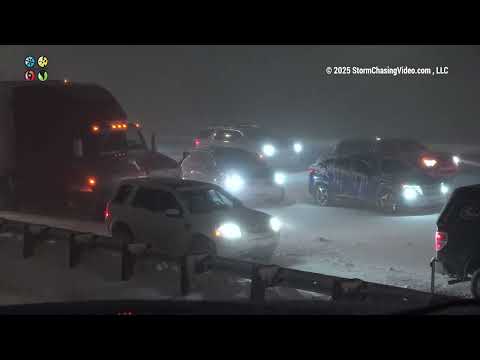 Insane Blizzard Shuts Down I 25 in Monument, CO #COWX