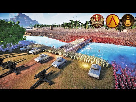 Can ELITE FORCES Stop ROMANS, SPARTANS & MONGOLS from Crossing the Bridge! - UEBS 2