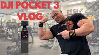 DJI OSMO POCKET 3 VLOG | CHEST & BACK DAY | DEREK LUNSFORD CANCELLED TOUR