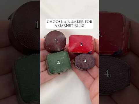 Garnet Rings: Which box did you pick? 1️⃣2️⃣3️⃣4️⃣ #garnet #ring