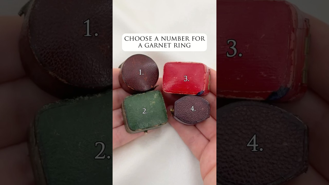 Garnet Rings: Which box did you pick? 1️⃣2️⃣3️⃣4️⃣ #garnet #ring