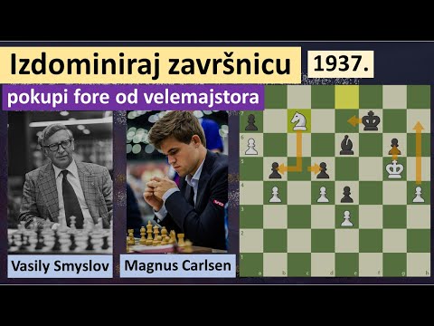 Izdominiraj završnicu - Magnus Carlsen, Vasily Smyslov - šahovska završnica