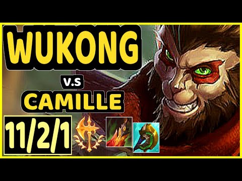TH3ANTONIO (WUKONG) vs CAMILLE - 11/2/1 KDA TOP GAMEPLAY - EUW Ranked DIAMOND