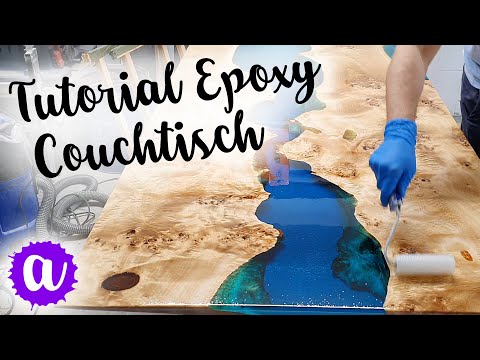 Epoxidharz Couchtisch selber machen - Komplette Anleitung für deinen eigenen Epoxy Wohnzimmertisch