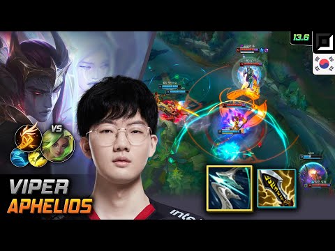 Viper Adc Aphelios Build Galeforce Fleet Footwork - Viper Aphelios Match Highlight - LOL KR 13.6