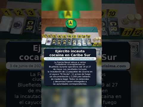 Ejército incauta cocaína en Caribe Sur