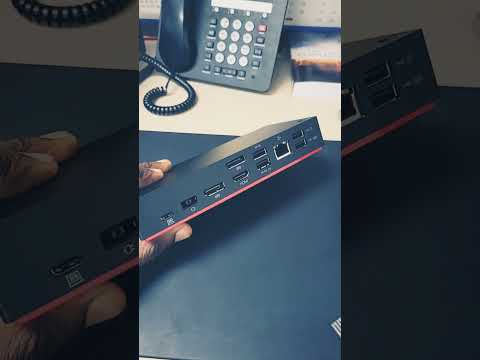 How to setup a Lenovo USB dock gen 2 - follow along #howto #simple #thinkpad #dockingstation #setup