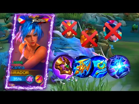 KARINA SOLO RANKED GAMEPLAY | ANY HERO NEVER BEAT ME ❌ INSANE BUILD ITEM 🔥MLBB2023