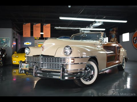 1948 Chrysler Town&Country - 81,769 Miles, Excellent Condition, Tan/Burgundy - Seven Hills Motorcars
