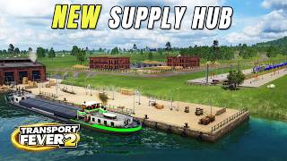 Steel, Goods & Ports! Massive Expansion Begins | Transport Fever 2 EP 19