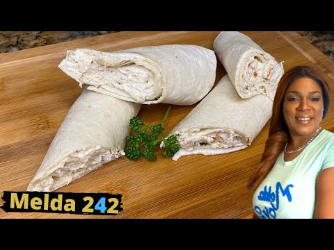 EASY DELICIOUS CHICKEN SALAD WRAPS (Good Recipe)