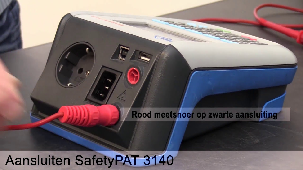 Keuren van 3 fase apparatuur met de SafetyPAT 3140