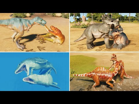 ALL BABY DINOSAURS SOCIALIZING - Jurassic World Evolution 3