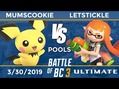 BoBC3: Pools - MumsCookie (Pichu, Zero Suit Samus) vs LetsTickle (Inkling)