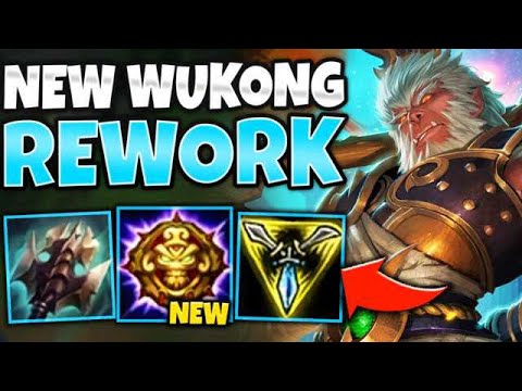 REWORKED WUKONG IS HERE! NEW BRUISER WUKONG META! (HUGE SHIELDS) - League of Legends