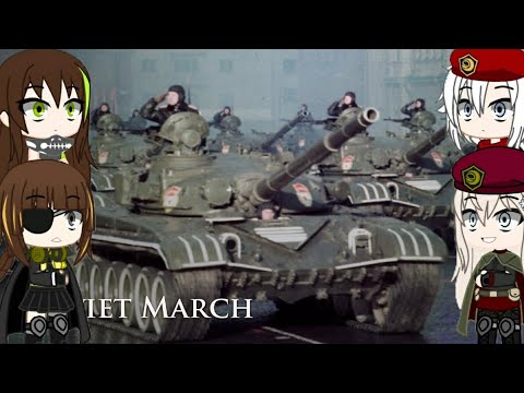 gacha girl's frontline reacto [Eng CC] Soviet March - 1980_s Soviet Army [Red Alert 3]