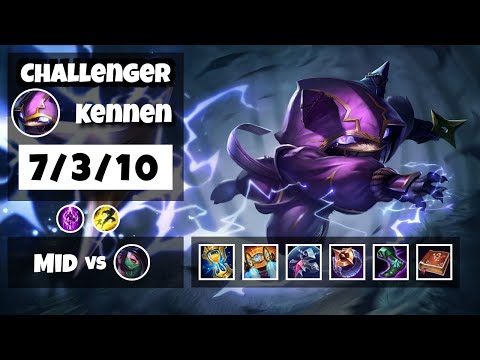Kennen vs Akali NA Challenger MID (7/3/10) - v11.13