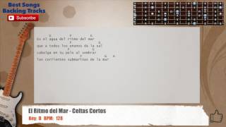 El Ritmo Del Mar - Celtas Cortos Guitar Backing Track with chords and lyrics