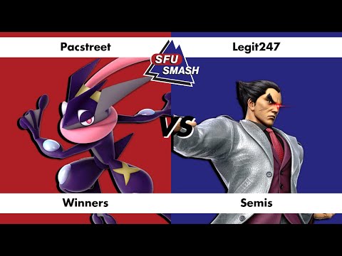 SFU Tuesdays #23 - pacstreet (Greninja, Olimar, Bayo, Samus, Wolf) vs legit247 (Kazuya) - W. Semis