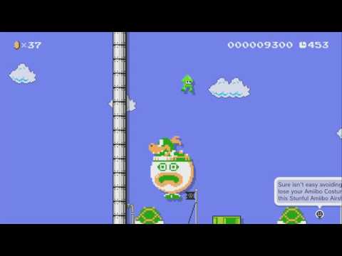 Amiibo Airship! by Gregory ~ SUPER MARIO MAKER ~ NO COMMENTARY 1AR