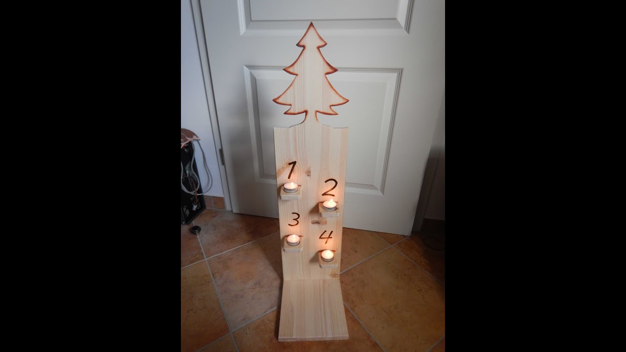 Building a modern advent wreath - Counting the weeks ´til Christmas