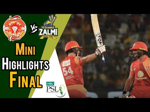 Short Highlights | Peshawar Zalmi Vs Islamabad United  | Final | 25 March | HBL PSL 2018