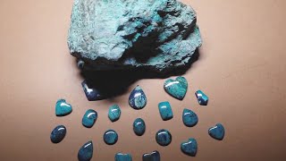 Story of Gemstone: A step-by-step video guide on cutting a piece of shattuckite