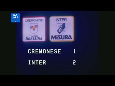 1984-85 (12^ - 16-12-1984) Cremonese-INTER 1-2 [Brady,Altobelli,Nicoletti] Servizio D.S.Rai
