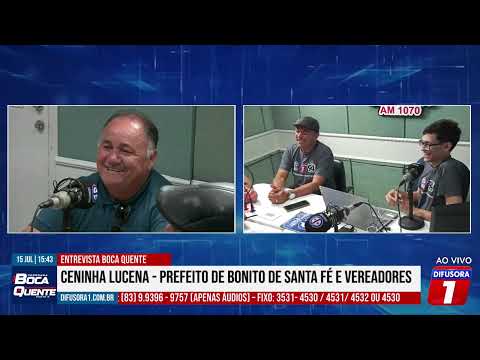Entrevista com Ceninha Lucena Prefeito de Bonito de Santa Fé e vereadores
