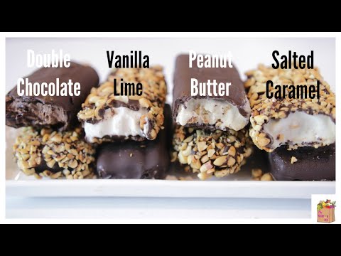 Vegan Chocolate Ice Cream Bars | The Mushroom Den