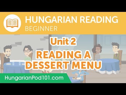 Hungarian Beginner Reading Practice - Reading a Dessert Menu