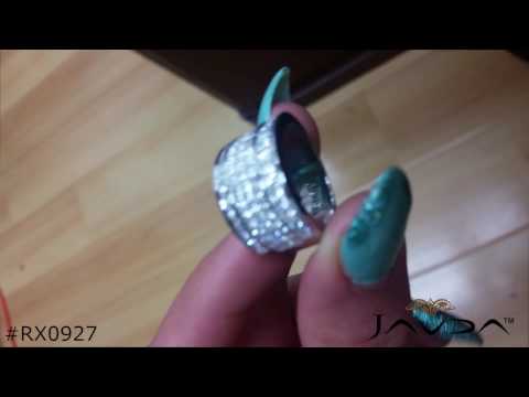 Javda Princess Diamond Men's Wedding Ring 14k White Gold