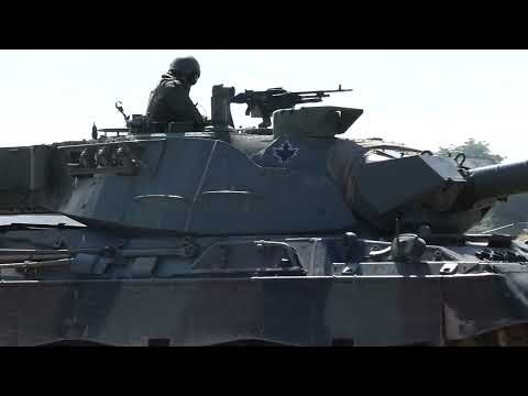 Leopard 1's  and Warrior AFV at TANKFEST 2023