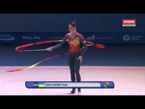 2019.04.28 Баку - Никольченко Влада 2002 🇺🇦UKR - Лента 19,500 - World Cup Baku 2019