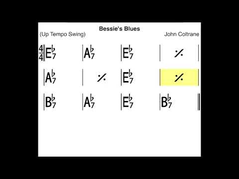 Bessie's Blues - Bassless With Chords (240 BPM) #bassbackingtrack