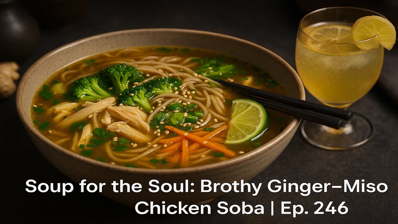Soup for the Soul: Brothy Ginger–Miso Chicken Soba