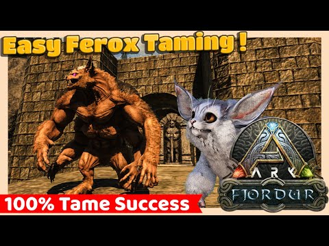 Easy Ferox Taming Guide | Fjordur location | ARK Survival Evolved
