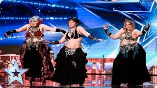 Shani Belly Dancers break the BGT buzzers!  Week 1