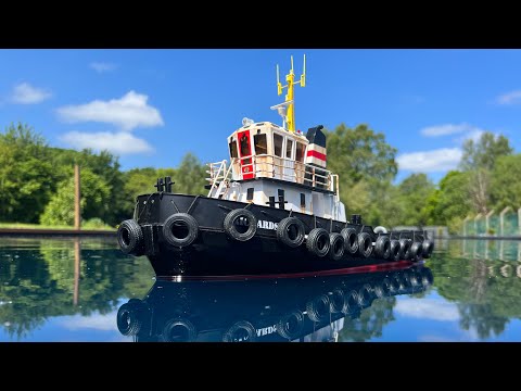 Hobby engine Richardson rc  tug boat & New York harbour scratch built tug