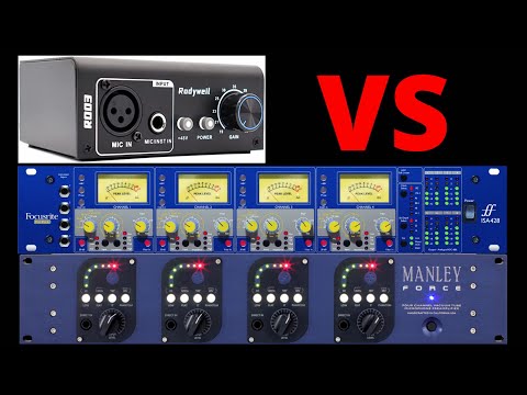 Rodeweil preamp vs Focusrite ISA and  MANLEY Force !!