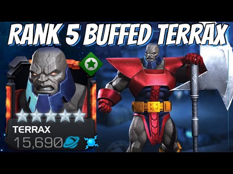 MAXED OUT BUFFED TERRAX Rank Up & Gameplay - This Guy Is SO MUCH FUN!!!